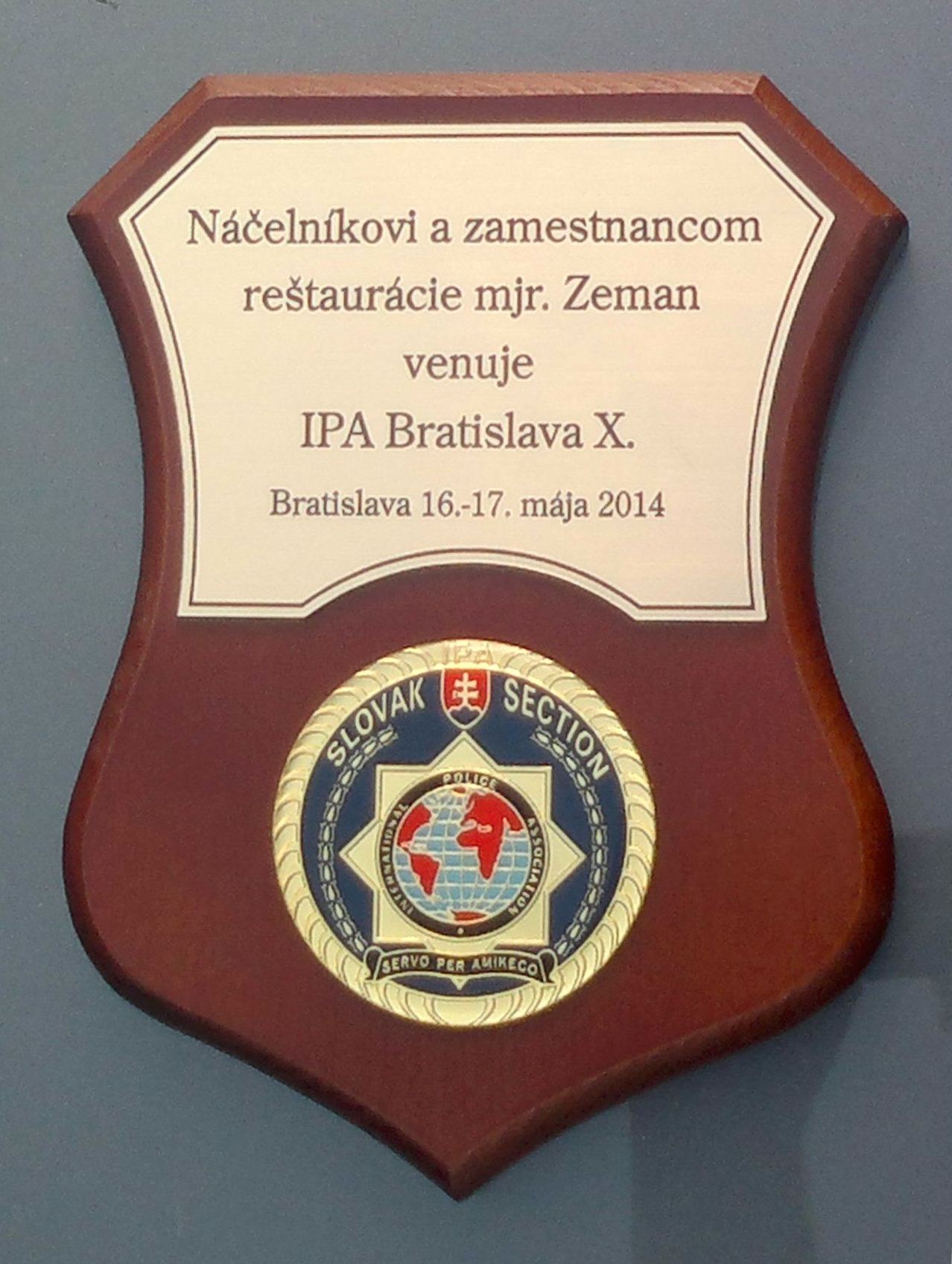 2014 restaurant U Majora Zemana - Slovakia